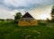 Old traditional abandoned buildings in the village.Country life