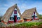 Old traditional Madeira explorer\'s houses - the symbol of island