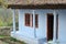 Old traditional moldavian house with rush roof
