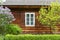 Old traditional polish wooden manor house in open air museum, Tokarnia, Poland