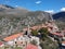 Old traditional stoned buildings and houses in Vorio village located near Kentro Avia and Pigadia Villages in Mani area, Taygetus