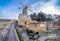 Old traditional windmill in Malta. Now an important tourist attraction. Abandoned structure.