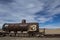 The old train at the train cemetery near Salar de Uyuni, Bolivia