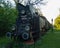 Old trains, near the Belarusian border in eastern Poland.