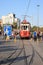 Old tram on Taksim Square