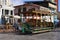 Old Tram Waggon on Plaza Prat Main Square in Iquique, Chile