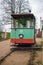 Old tramcar on a railway