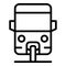 Old trishaw icon outline vector. Indian bike