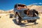 Old truck left in ghost town Rhyolite, in the desert