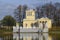 The old Tsaritsyn pavilion on Olga`s pond. Peterhof