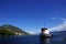 Old tug boat moored on Lake Okanagan