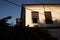 Old Turkish wooden old windows in house. Vintage. Horizontal photo.