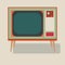 Old TV. Illustration of the good old retro TV