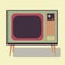 Old TV. Illustration of the good old retro TV