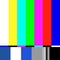 Old tv test screen. Retro no channel signal screensaver