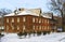 Old two-storey wooden house in Ryazan