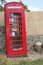 Old type telephone Box used as book exchange