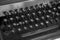 Old typewriter machine keyboard