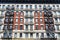 Old typical apartment buildings in Harlem, New York City, USA