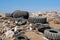 Old tyres and other garbage in desert