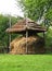 Old Ukrainian wooden hayloft