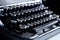 Old Underwood typewriter with cyrillic alphabet