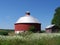 Old unusual circular brick barn