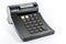 An old used calculator black