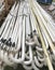 Old used fluorescent tube