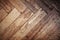 Old used scratched natural wooden parquet floor texture