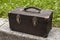 Old used weathered vintage suitcase