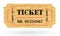 Old Vector vintage paper ticket with number