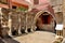 Old venetian fountain in city of Rethymno