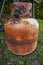 Old & very rusty propane canister