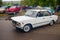 Old veteran car Polski Fiat 125p starting front view