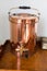 Old victorian copper tea urn