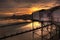 Old Victorian Pier at stunning Sunset