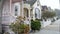 Old victorian style houses, historic Monterey, California. Colonial architecture