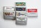 Old video Super Nintendo game cartridges