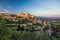 Old village Gordes in Provence against sunset in France