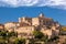 Old village Gordes in Provence against sunset in France