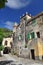 Old village square, Fanghetto, Liguria, Italy