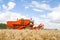 A old vintage bamford combine harvesters