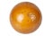 Old vintage billiard ball, number fivee. On white background