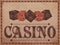 Old vintage casino background