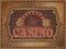 Old vintage casino background with golden money