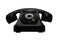 Old vintage dial telephone black