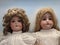Old vintage dolls with porcelan faces