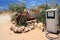 Old vintage gas station pump namibia