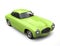 Old vintage lime green sports car